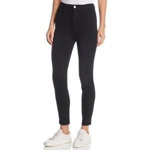 Frame Ali High Rise Cigarette Jean in Noir